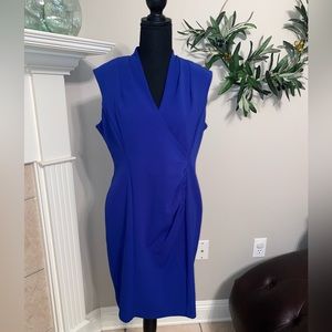 Beautiful Sapphire Blue Calvin Klein dress 12 Petite